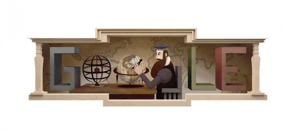 Il doodle per il cartografo Gerardus Mercatore