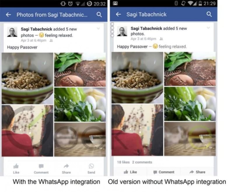 Facebook-WhatsApp, prove di integrazione 