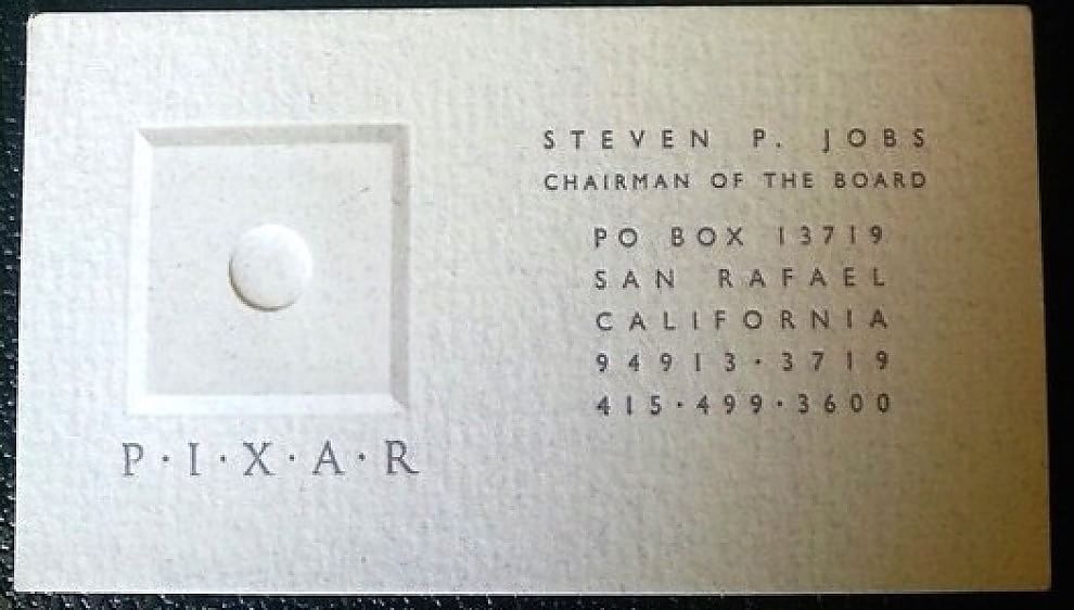Apple, Pixar e Next. All'asta i biglietti da visita di Steve Jobs