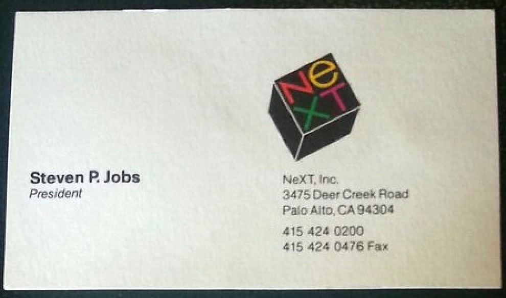 Apple, Pixar e Next. All'asta i biglietti da visita di Steve Jobs