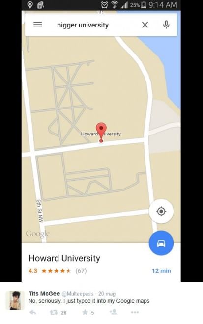 Bufera su Google Maps: colpa delle indicazioni razziste