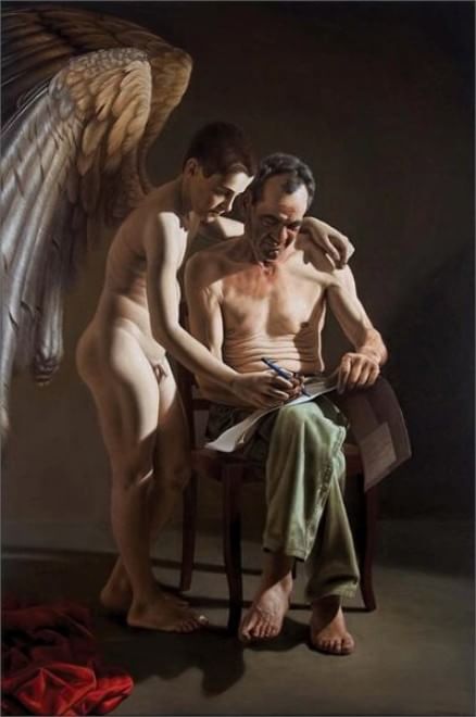 Caravaggio ai giorni nostri: soggetti contemporanei trattati con luci e ombre
