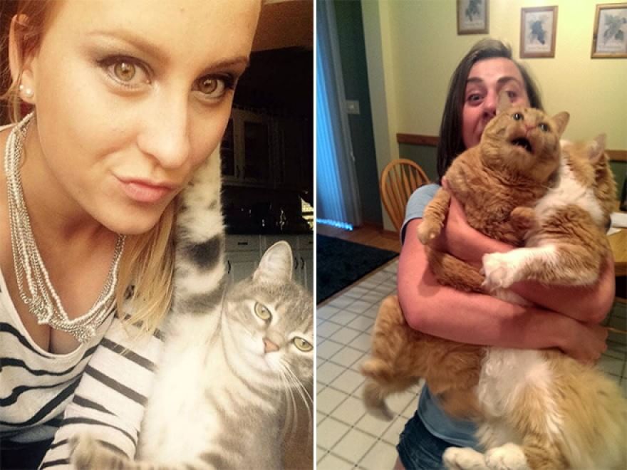 Baci e abbracci: quando il gatto non gradisce
