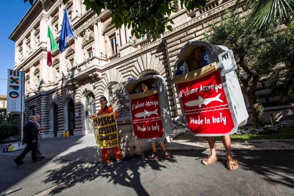 Greenpeace, blitz contro la pesca eccessiva