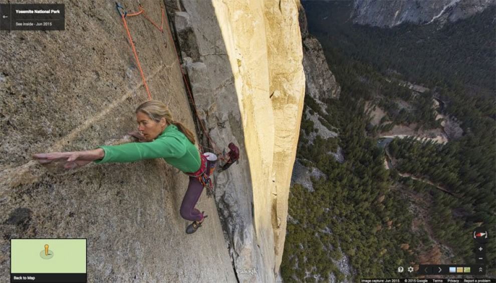 Yosemite. Con Google Street View scali El Capitan