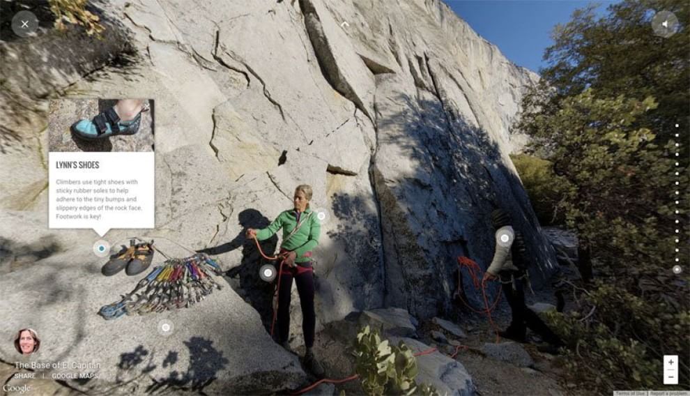 Yosemite. Con Google Street View scali El Capitan