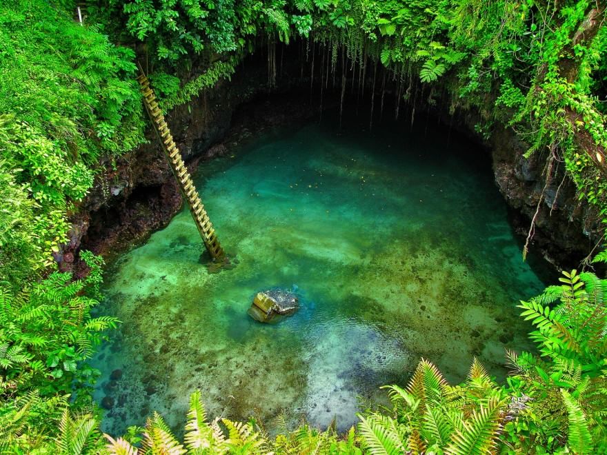 Samoa, la piscina paradiso creata da un'eruzione