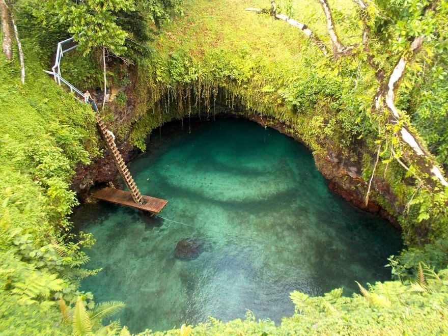 Samoa, la piscina paradiso creata da un'eruzione