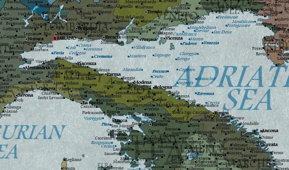 Cartografia di un cambiamento: ecco l'Italia nel 2100