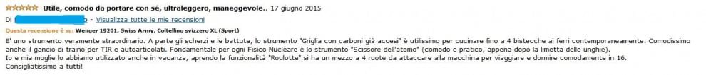 Coltellino svizzero XL in vendita su Amazon, le recensioni sono esilaranti