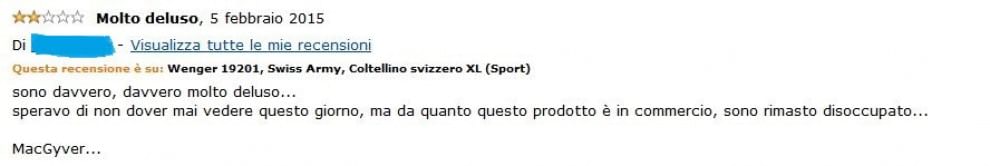 Coltellino svizzero XL in vendita su Amazon, le recensioni sono esilaranti