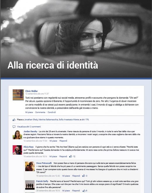 Millennials in cerca di identità, in mostra i tweet sul senso di sé
