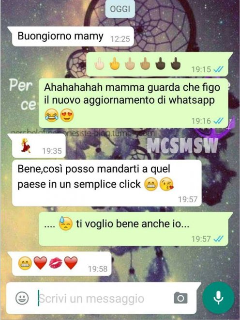 Che disastro i messaggi delle mamme su WhatsApp