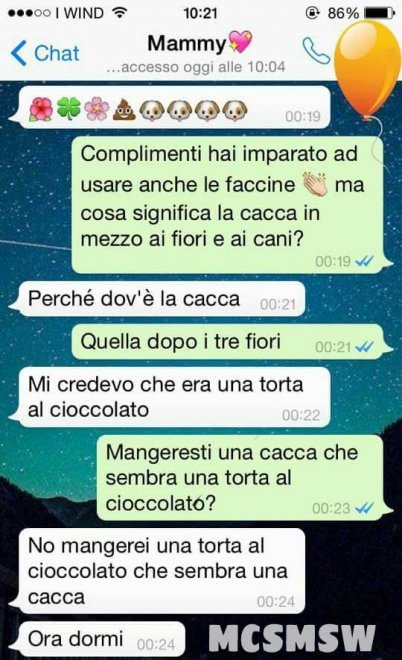 Che disastro i messaggi delle mamme su WhatsApp