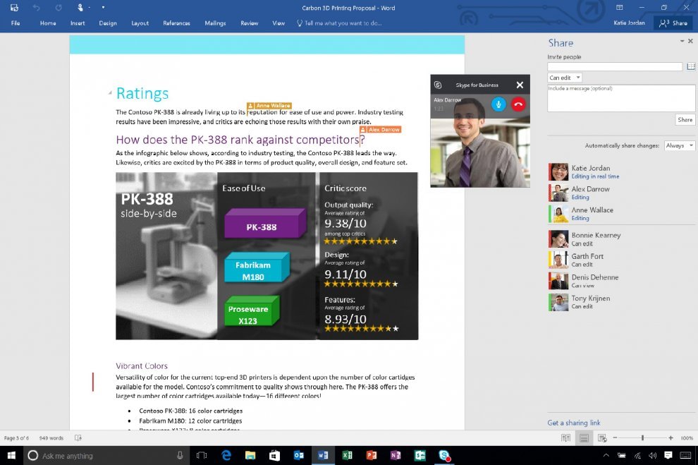 Microsoft Office 2016, il lavoro diventa condivisione