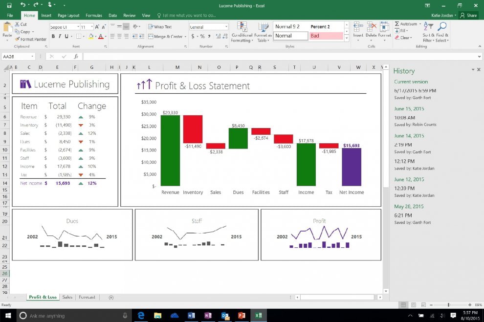 Microsoft Office 2016, il lavoro diventa condivisione