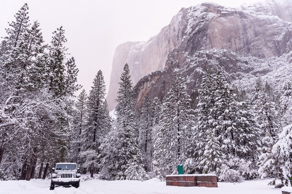 Yosemite, una cascata di fuoco tra le rocce