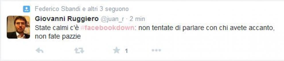 Facebook bloccato, l'ironia degli utenti su Twitter