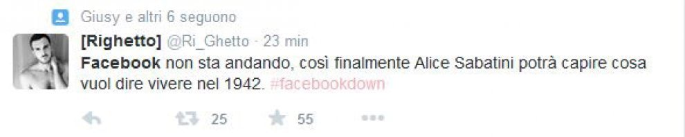 Facebook bloccato, l'ironia degli utenti su Twitter