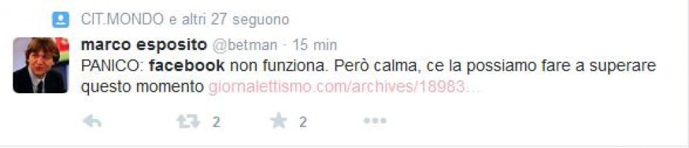 Facebook bloccato, l'ironia degli utenti su Twitter
