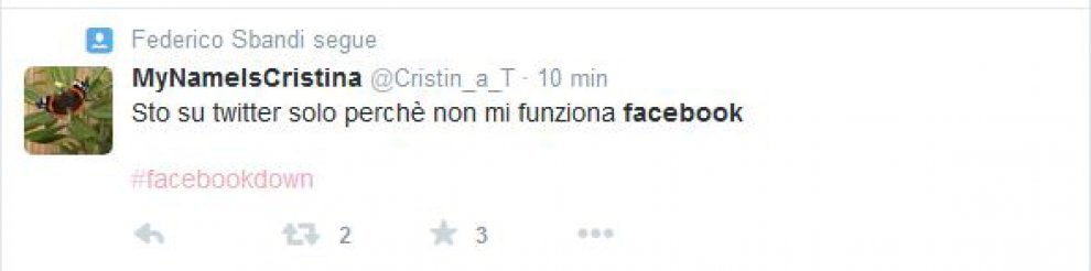 Facebook bloccato, l'ironia degli utenti su Twitter