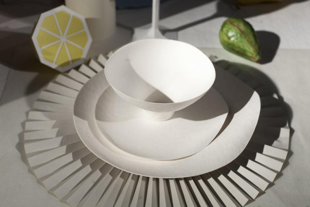 "Paper design", la tavola è imbandita di carta
