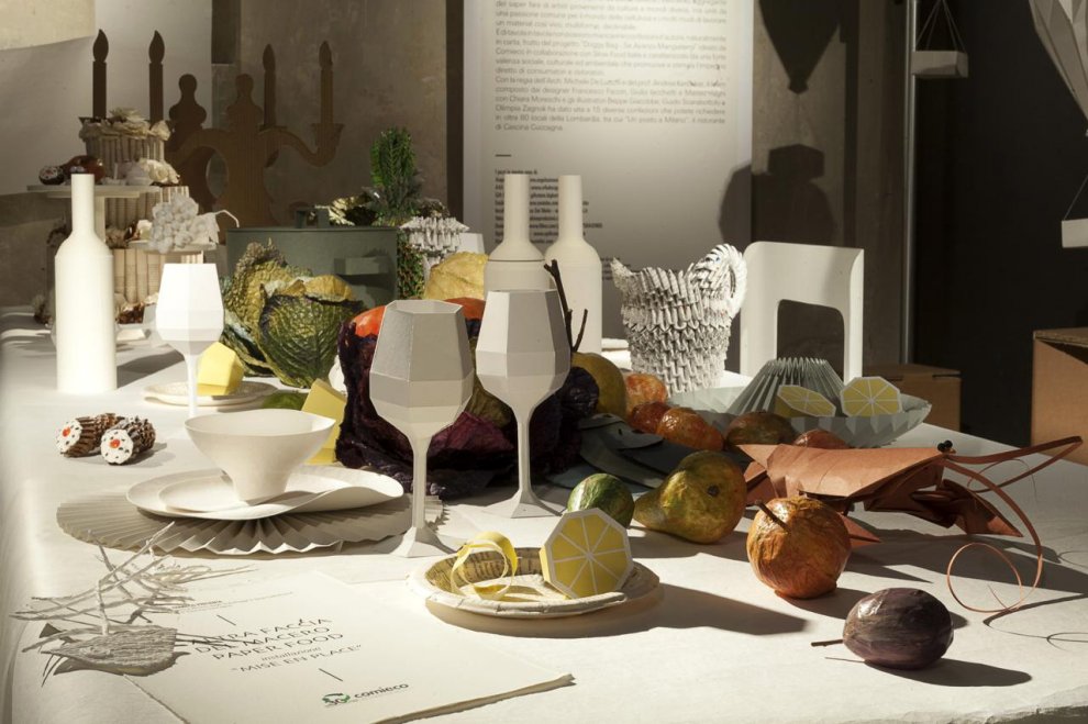 "Paper design", la tavola è imbandita di carta