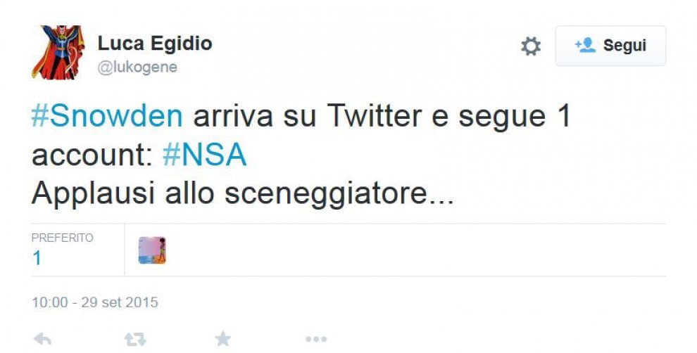Edward Snowden approda su Twitter: migliaia di follower in poche ore