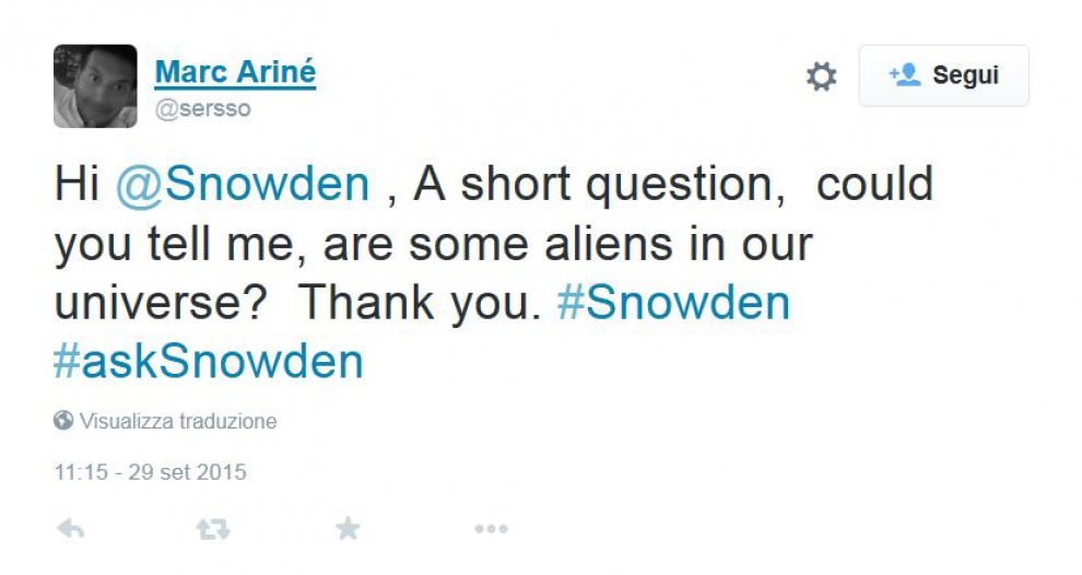 Edward Snowden approda su Twitter: migliaia di follower in poche ore