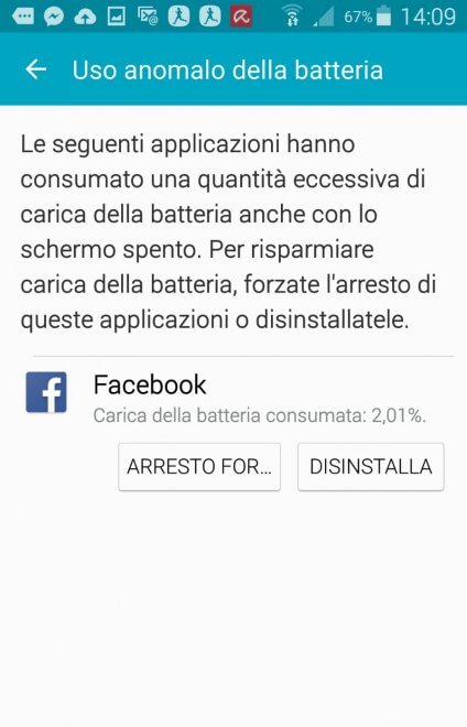 Consumo anomalo dell'app Facebook anche su smartphone Samsung
