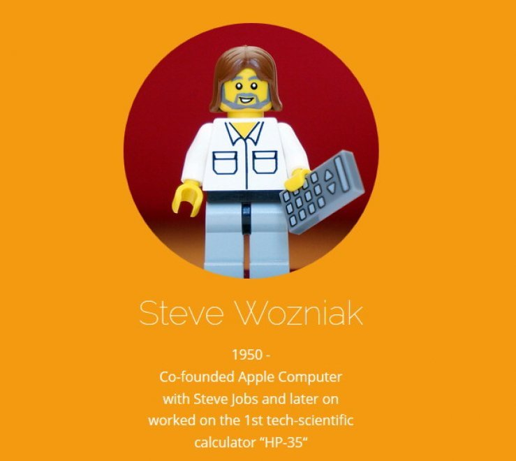 Zuckerberg, Jobs & Co. diventano personaggi Lego