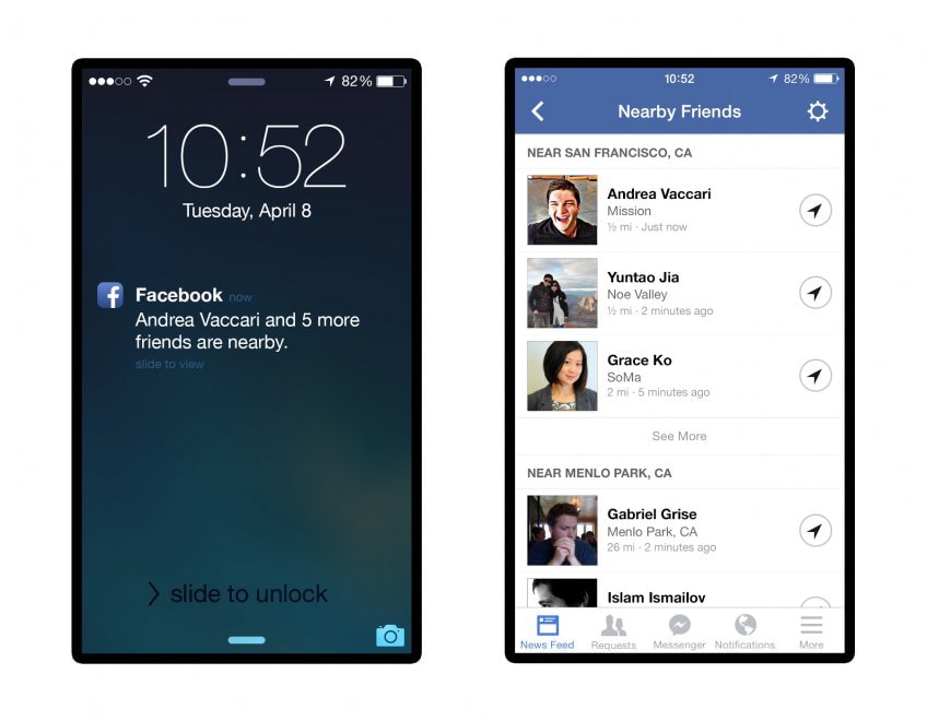 Facebook, arriva Amici nelle vicinanze