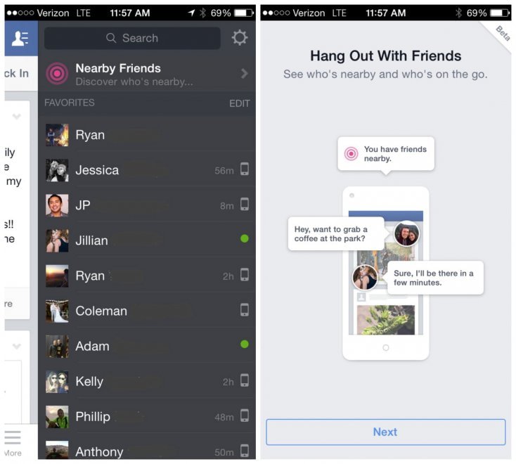 Facebook, arriva Amici nelle vicinanze