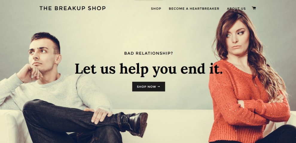 The Breakup Shop, il sito che lascia il tuo partner al posto tuo