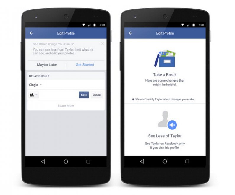 Facebook in soccorso dei cuori infranti: nuove opzioni per dimenticare l'ex