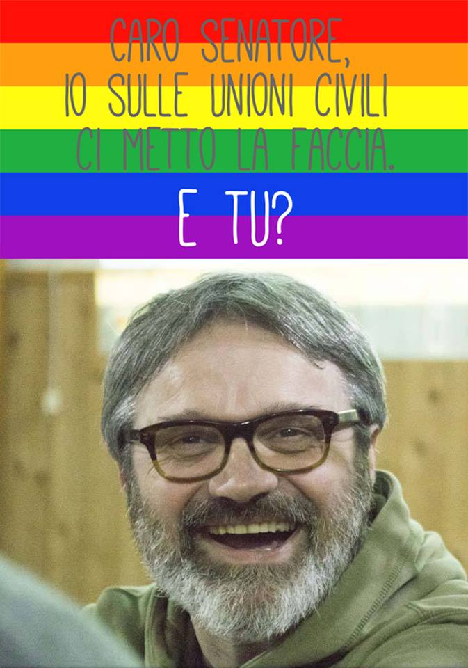 Unioni civili, #iocimettolafaccia e Sgarbi fa la Gioconda