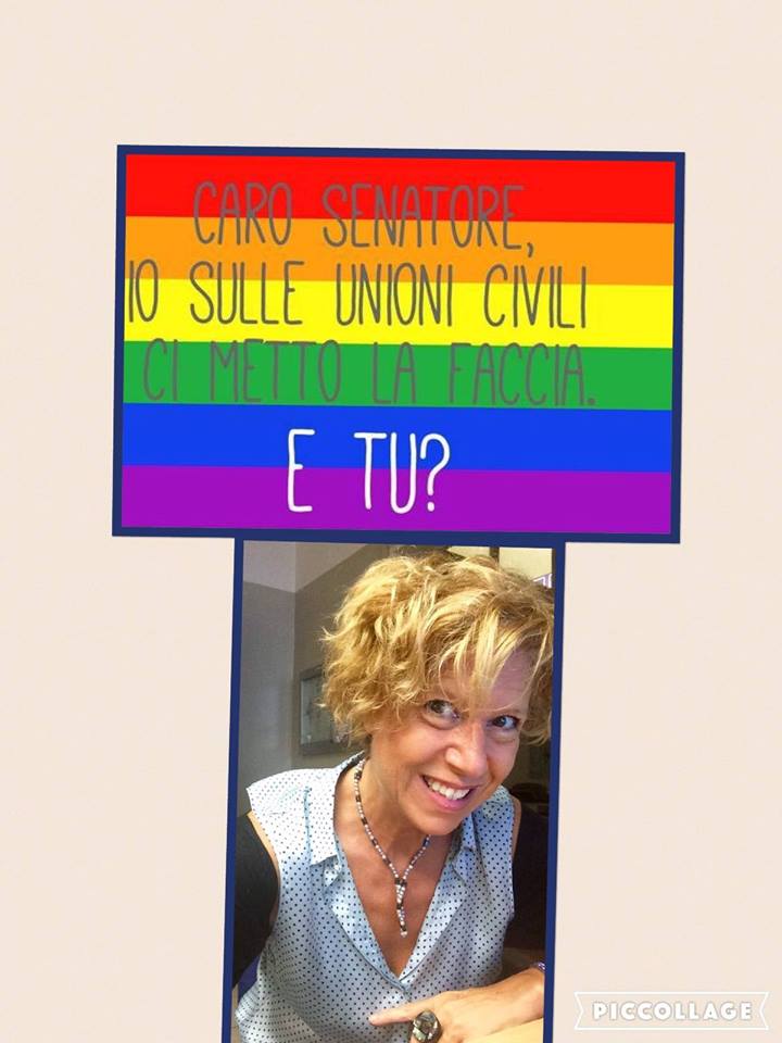 Unioni civili, #iocimettolafaccia e Sgarbi fa la Gioconda