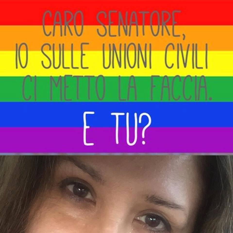 Unioni civili, #iocimettolafaccia e Sgarbi fa la Gioconda
