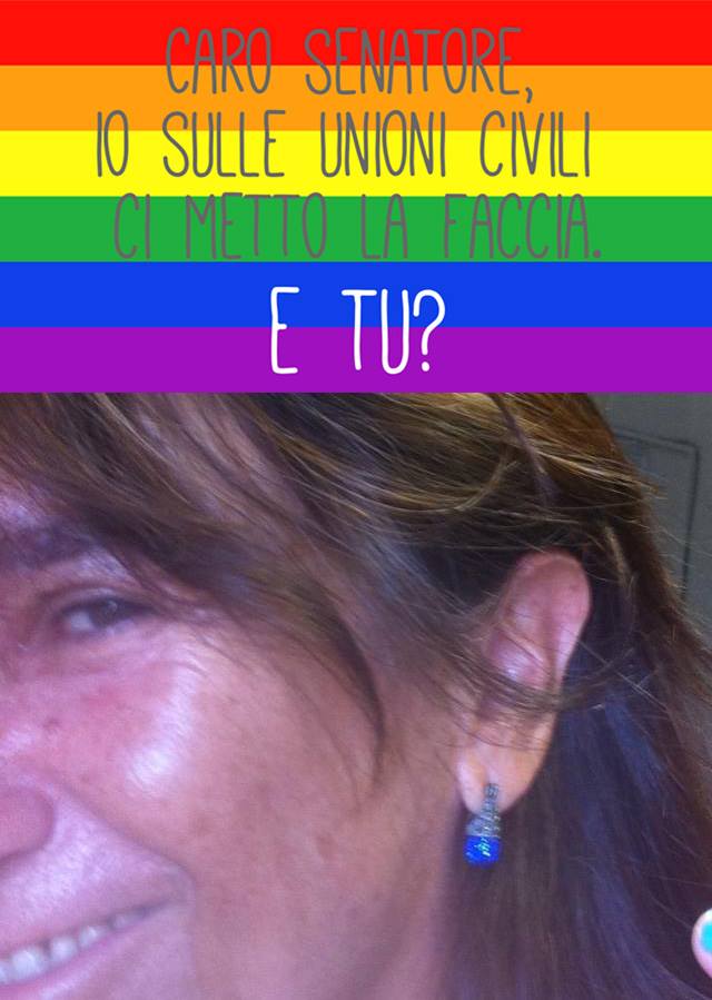 Unioni civili, #iocimettolafaccia e Sgarbi fa la Gioconda