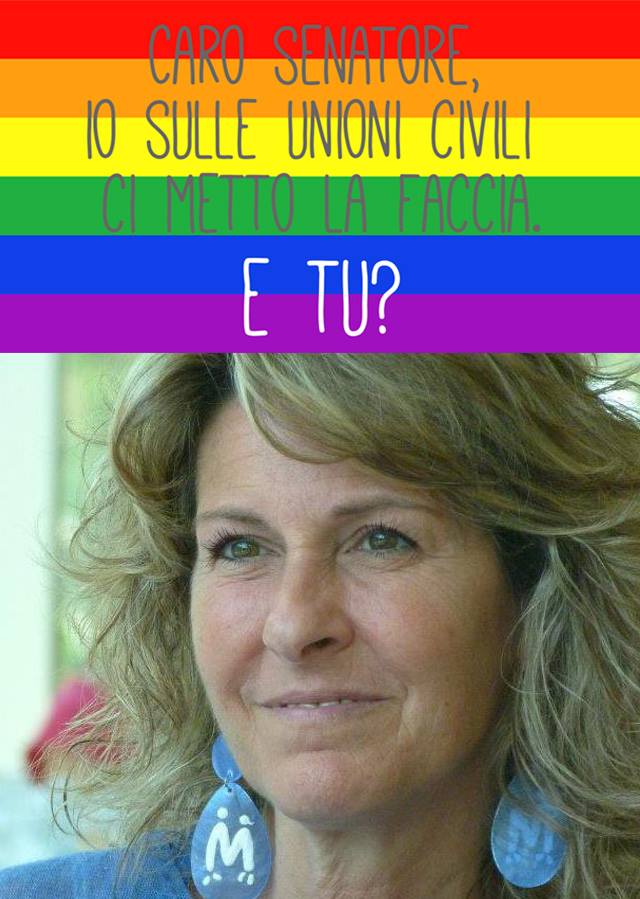 Unioni civili, #iocimettolafaccia e Sgarbi fa la Gioconda
