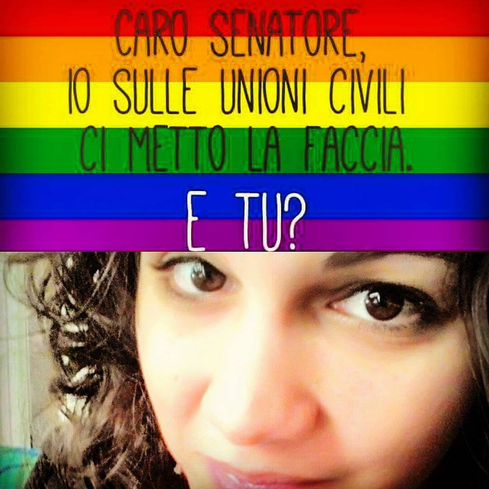Unioni civili, #iocimettolafaccia e Sgarbi fa la Gioconda