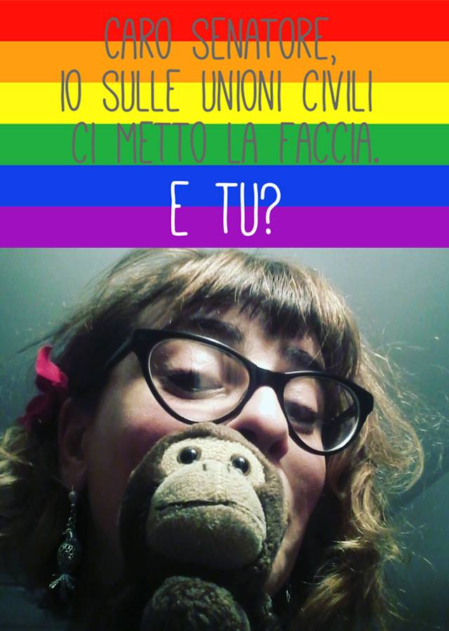 Unioni civili, #iocimettolafaccia e Sgarbi fa la Gioconda