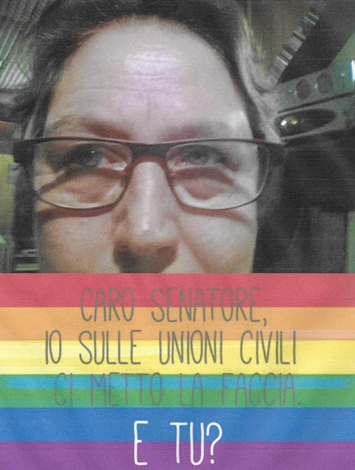 Unioni civili, #iocimettolafaccia e Sgarbi fa la Gioconda