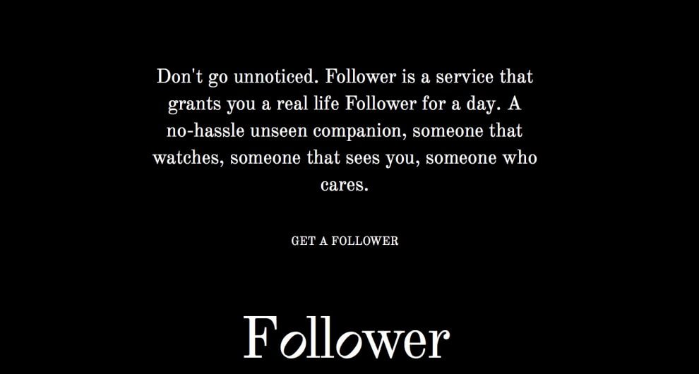 Ecco Follower, il social dove una persona sconosciuta ti segue per davvero