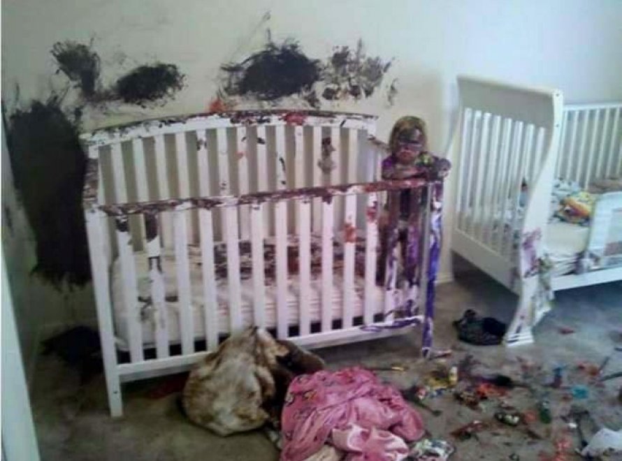 Quando la casa è un disastro: baby vandali in azione 