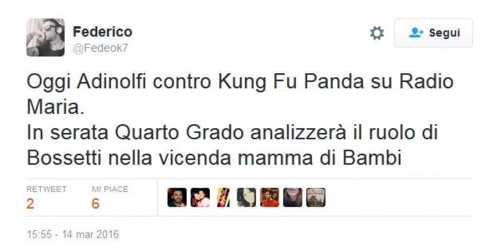 Adinolfi contro Kung Fu Panda: "Fa il lavaggio del cervello ai bambini"