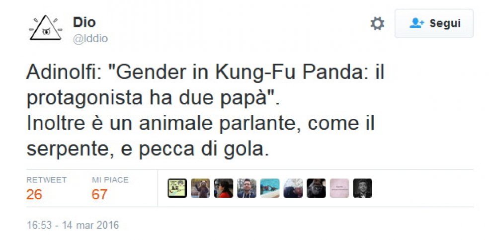 Adinolfi contro Kung Fu Panda: "Fa il lavaggio del cervello ai bambini"