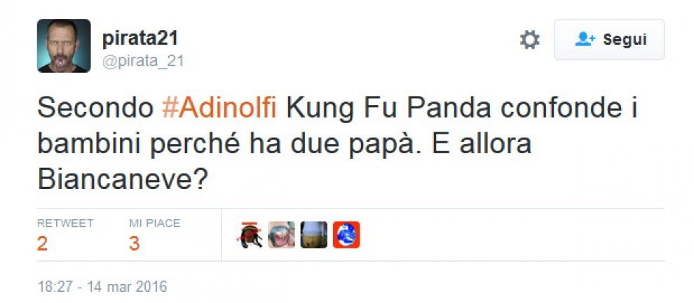 Adinolfi contro Kung Fu Panda: "Fa il lavaggio del cervello ai bambini"