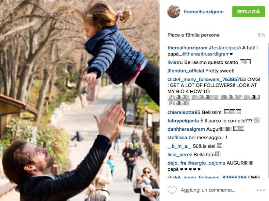La Festa del papà è social: gli auguri dei vip 