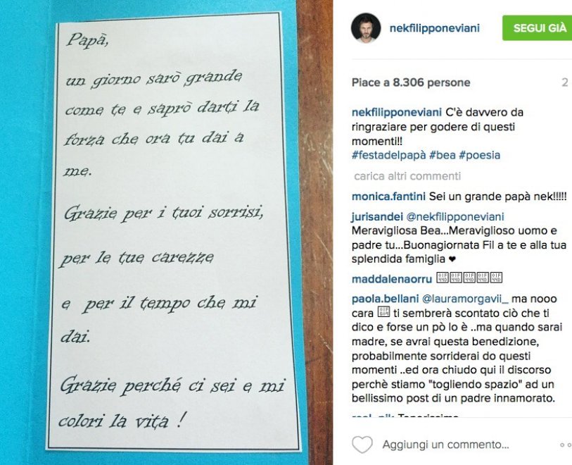 La Festa del papà è social: gli auguri dei vip 